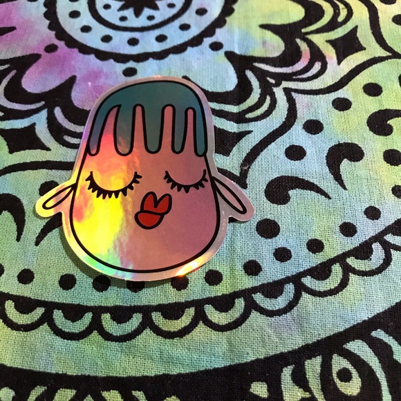 Kawaii Metallic Prismatic Reflective Single Decor Sticker - Picture 2 of 11